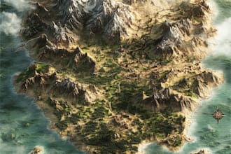 create a fantasy map for you