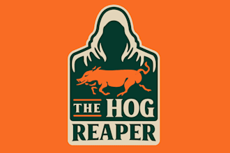 design a bold outdoor, hunting, fishing, or mountain logo
