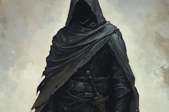 do a dragons and dnd character illustration