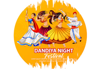 design unique wonderful festival logo for you