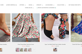 design fashion shopify store trendy boutique and dropshipping setup