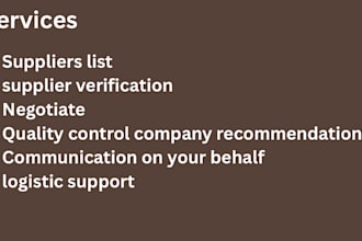be your trusted sourcing agent from india