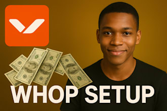 set up and customize your whop store for digital products or courses