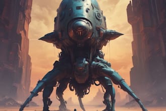 make an amazing sci fi spaceship or design for you