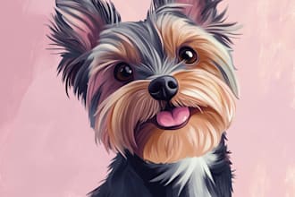 draw disney pet cartoon style for you pet