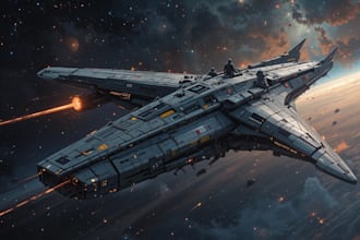 create a sci fi spaceship design