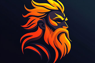 design fantasy game logo with cool unique magic style