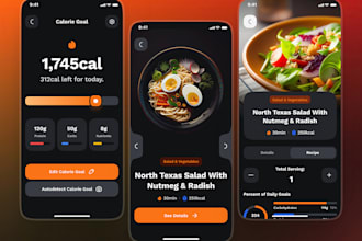 develop weight loss food scanning uiux nutrient app calorie counter tracker app