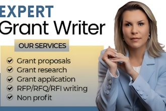 write a winning grant proposal, grant research, application and business plans