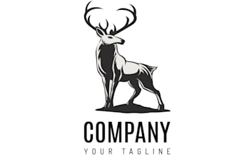 design an awesome deer logo for your company