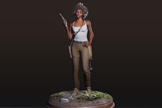 3d realistic character 3d character modeling metahuman game ue5 for animation