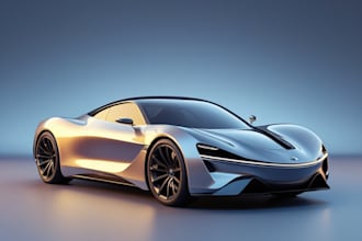 create 3d car modeling vehicle low poly model rendering for toy game character