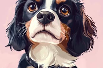 draw realistic pencil sketch pet portrait from a photo
