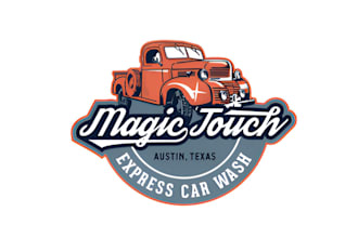 make auto detailing and car wash logo