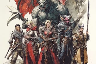 illustrate your ttrpg oc, vtm, fantasy, dnd character art