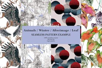design custom seamless pattern for textile fabric prints