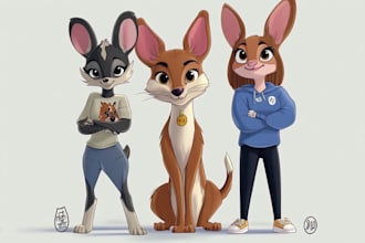 draw any animal or pet in my cute cartoon style