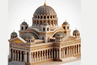 custom monument design, dwg, 3d historical monumental model, 3d laser engraving