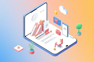 design flat and isometric vector illustrations for websites
