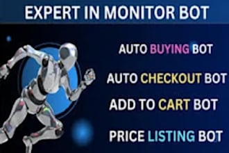 automate signup bot, monitor web bot, auto checkout bot, listing bot pricing bot