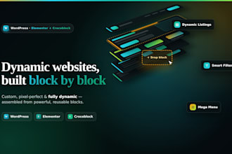 build a wordpress website with elementor and crocoblock