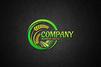 draw landscape and lawn care logo