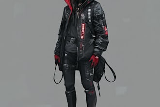 make a cyberpunk character art