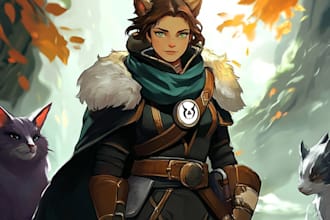 create realistic character and creature concept art