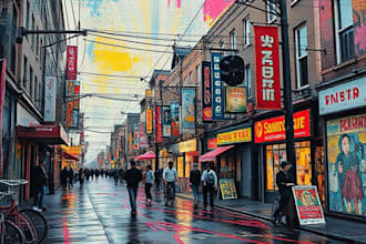 create unique street pop art artwork based in your pic