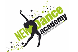create awesome emblem dance studio logo and flag design