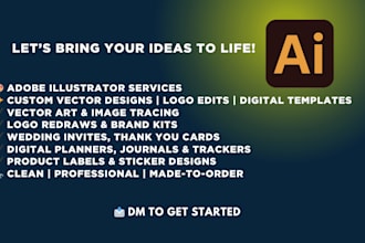 create custom vector art and illustrations in adobe illustrator