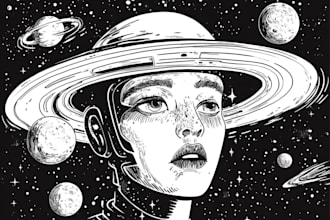 create sci fi illustration and sci fi art