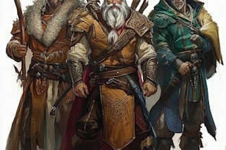 do a dnd and d and d character art illustration for you