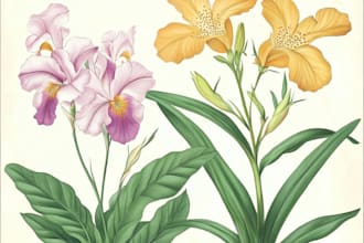 create a botanical llustration