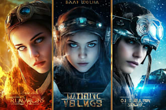 design stunning sci fi, fantasy book cover art or e book cover design