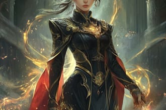 draw your dnd character, fantasy, fanart or tcg illustration