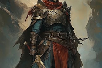 draw dnd art, fantasy character, creature, and dnd party