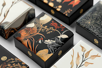 create custom box packaging design and product box design