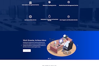 design redesign one page, landing page with product