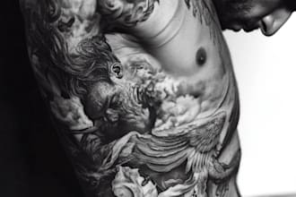 do realistic tattoo, tattoo sleeve design, tattoo