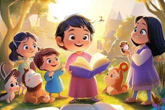 do children book illustration children story book kids illustration bible book