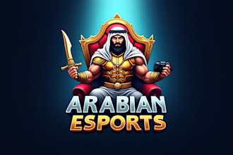 design outstanding arabian warriors esport mascot logo with new concept