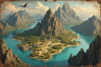 draw a professional fantasy map for you
