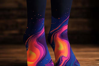 do creative sublimation socks design for your brand