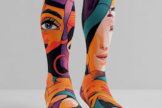 design custom and unique socks design