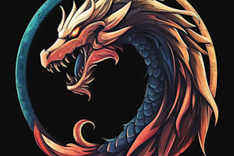 create logo designer anime, fantasy