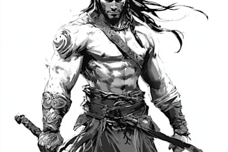 draw dnd party fantasy or game character design dnd art sheet for you