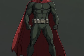 draw you a superhero character