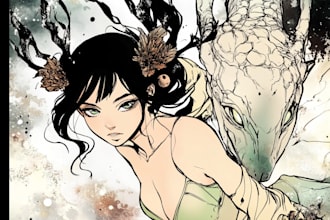 draw comic page for graphic novel manga comic book