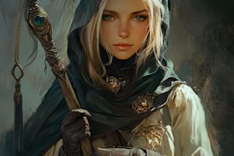 do your dnd, pathfinder or bg3 character full body